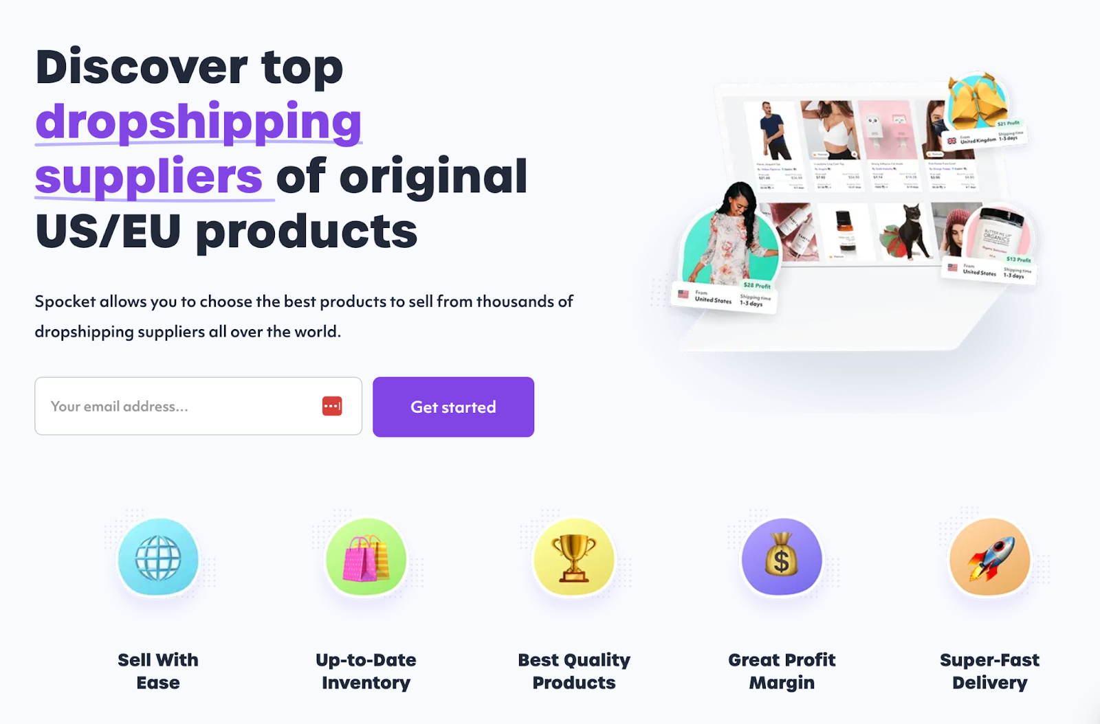 Spocket's tool for dropshipping