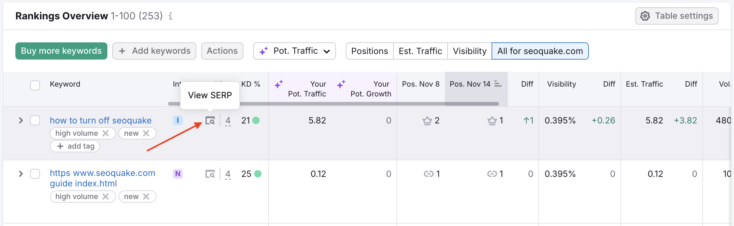 Why is Position Tracking not showing any rankings? image 3