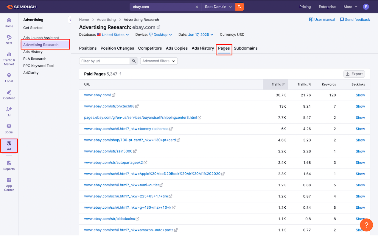 Advertising Research Pages Report image 1
